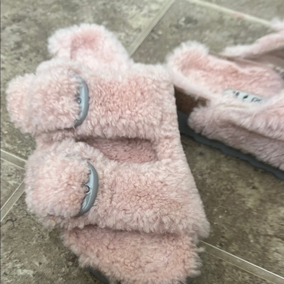 Papillio Soft Pink Furry Slippers - Picture 6 of 7